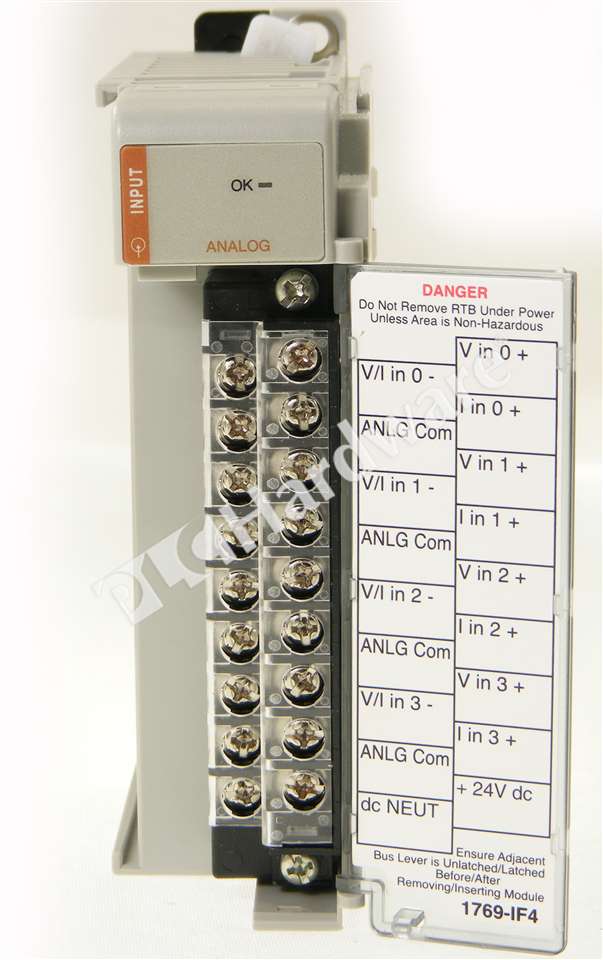 PLC Hardware - Allen Bradley 1769-IF4 Series B, Used in a PLCH Packaging