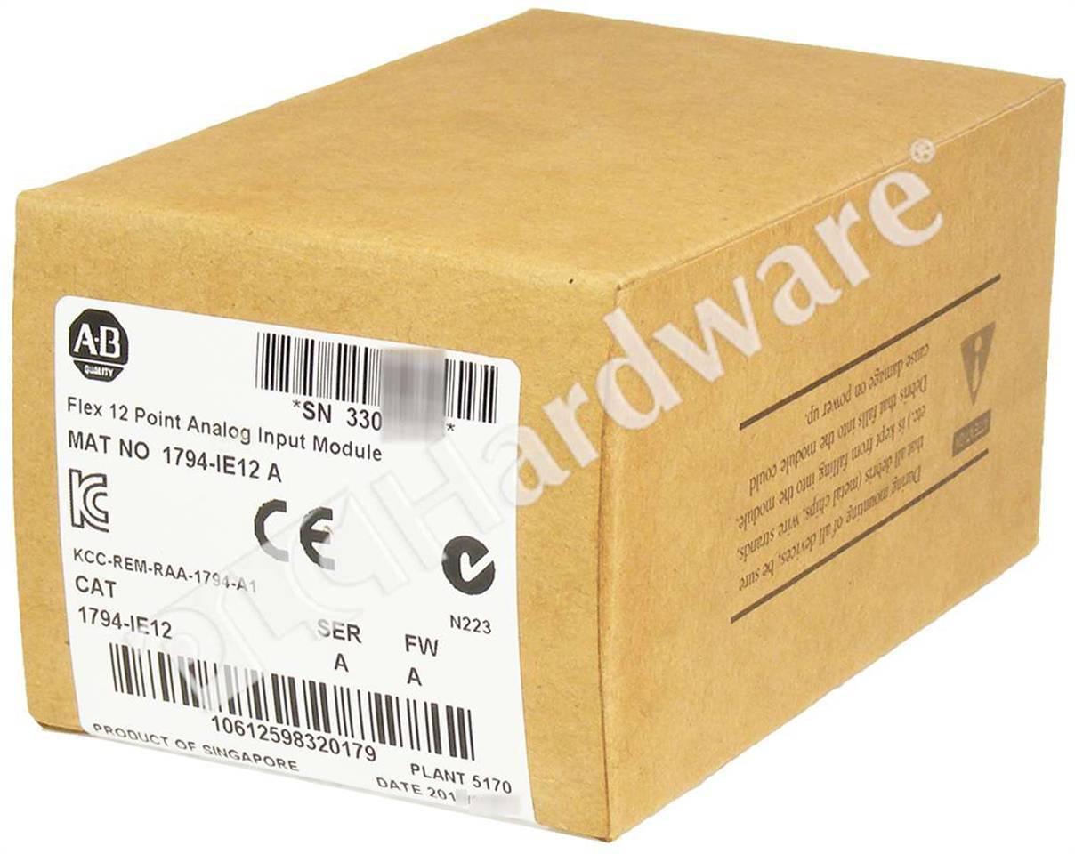 PLC Hardware - Allen Bradley 1794-IE12 Series A, New Factory Sealed