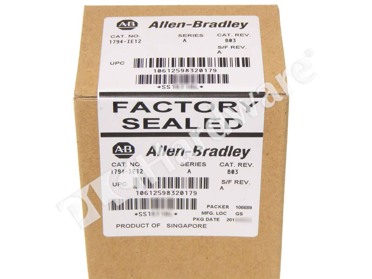 PLC Hardware - Allen Bradley 1794-IE12 Series A, New Surplus Sealed