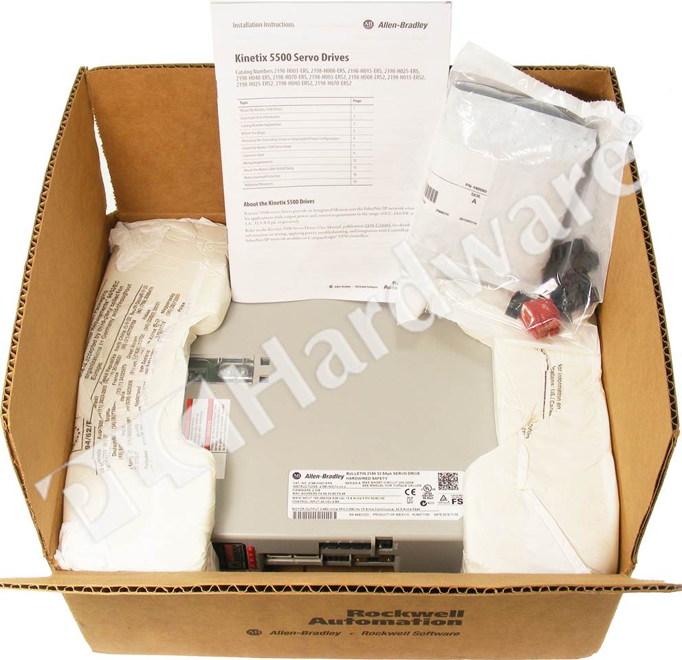 PLC Hardware Allen Bradley 2198H040ERS Series A, New Surplus Open