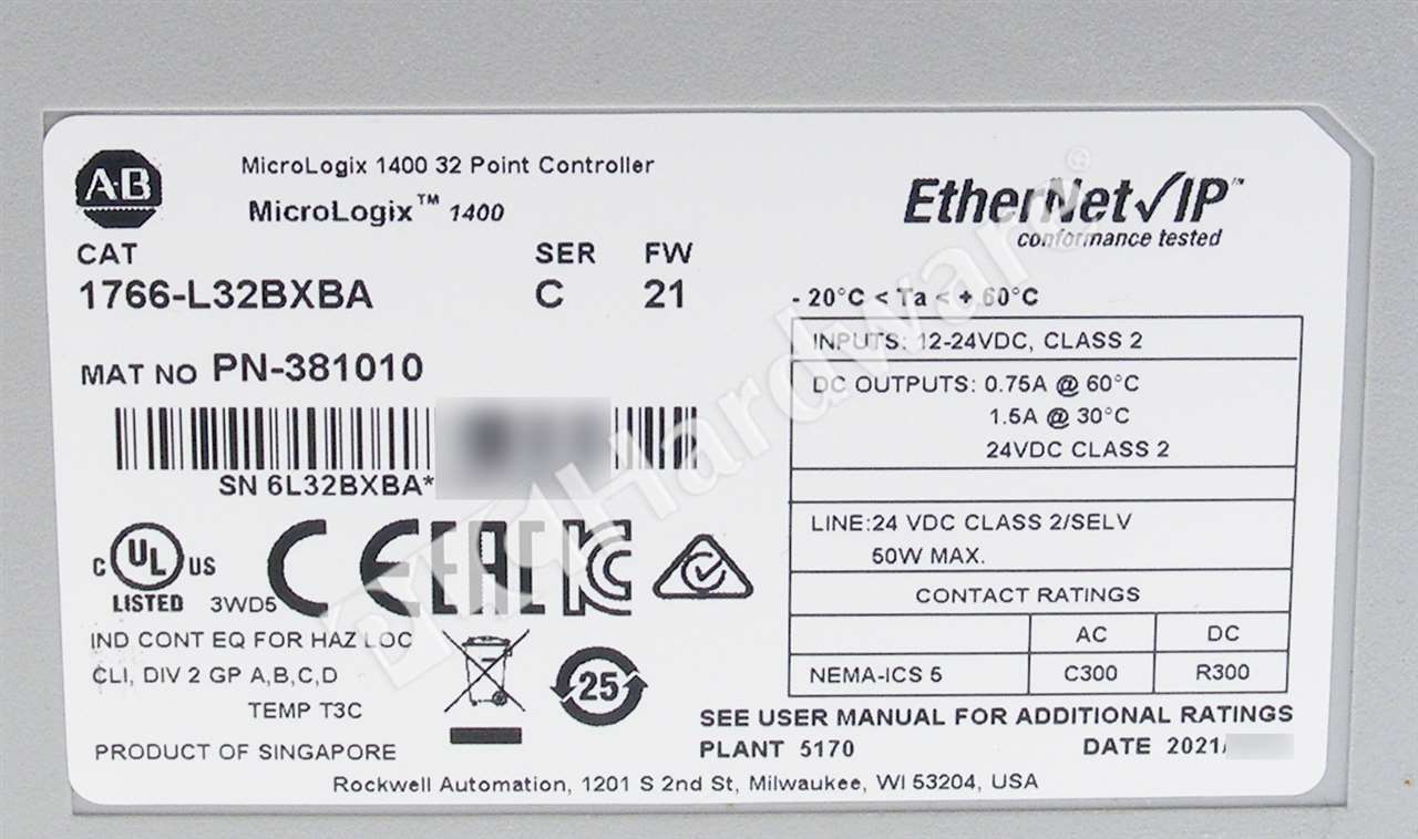 1766-L32BXBA/C 8