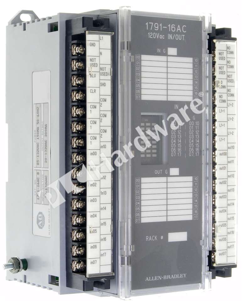 Allen Bradley 1791-16AC Series B Block I/O Module 16-Inputs/16