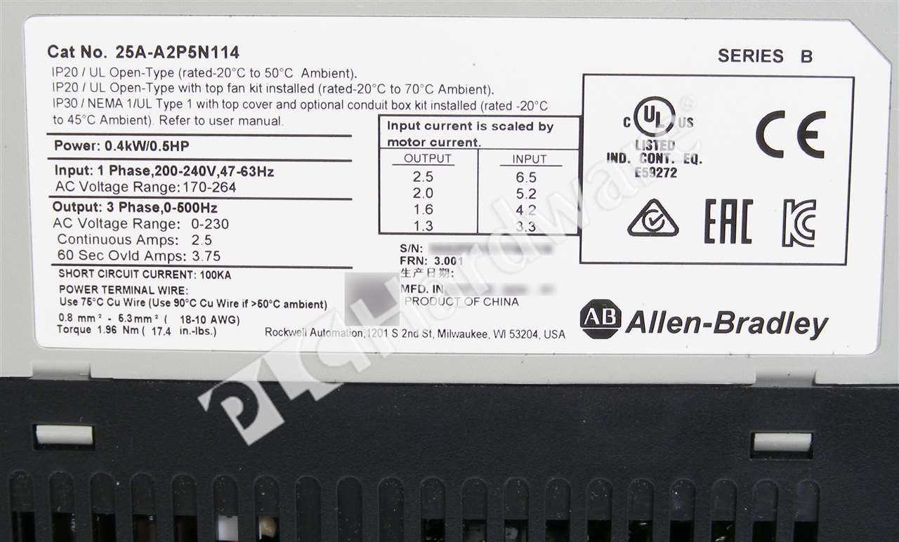 25A-A2P5N114/B 7