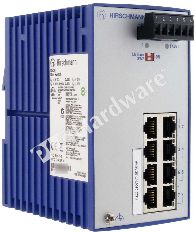 Hirschmann INET OpenRail Fast Ethernet Switch 8 Ports RS20-0800M2T1SDAEHH | Webshop - Maschinen und Werkzeuge Benad