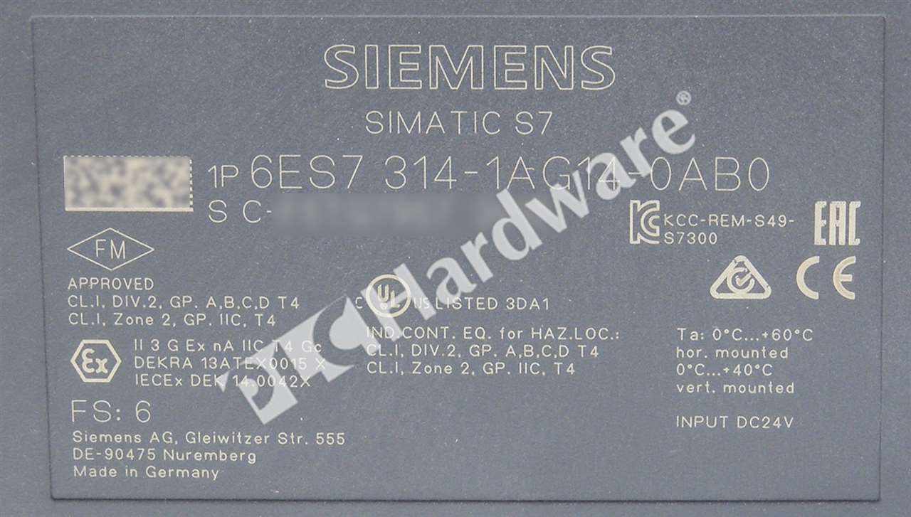 6ES7314-1AG14-0AB0 8