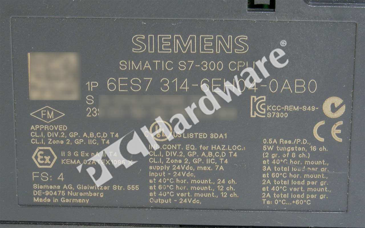 6ES7314-6EH04-0AB0 8