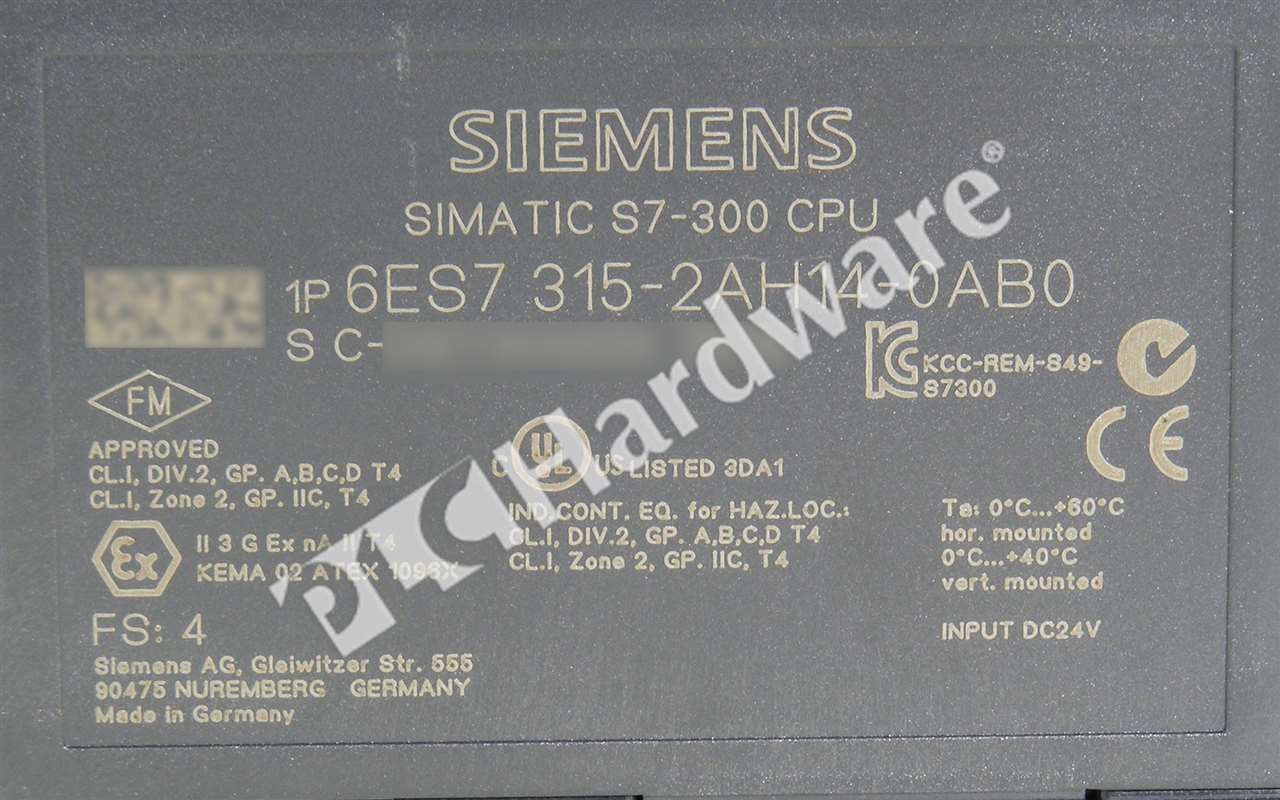 6ES7315-2AH14-0AB0 7