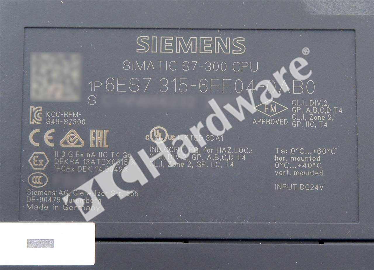 6ES7315-6FF04-0AB0 5