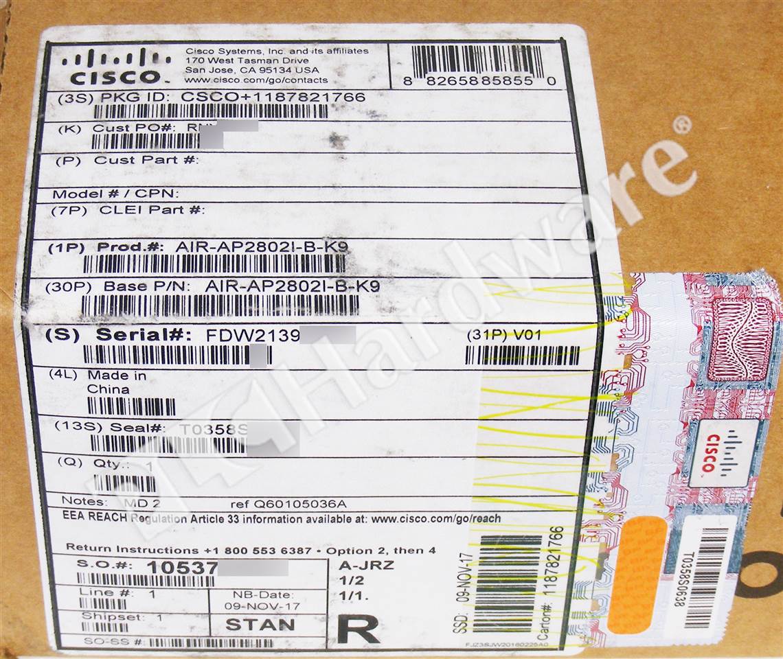 AIR-AP2802I-B-K9 8