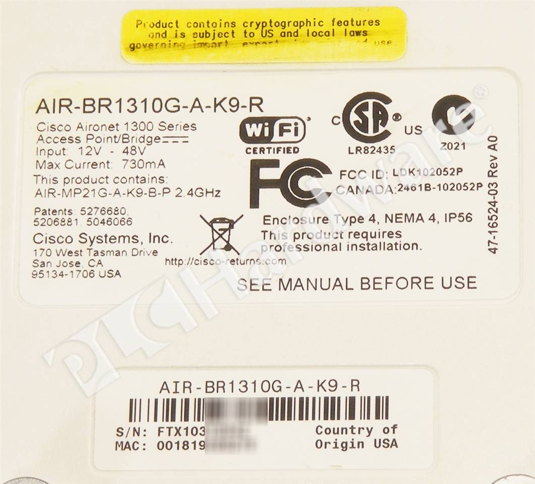 AIR-BR1310G-A-K9-R 7