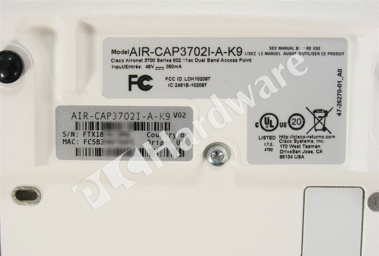 Cisco AIR CAP3702I E K9 New Retail Factory Sealed Cisco AIR CAP3702I E K9 New Retail Factory Sealed