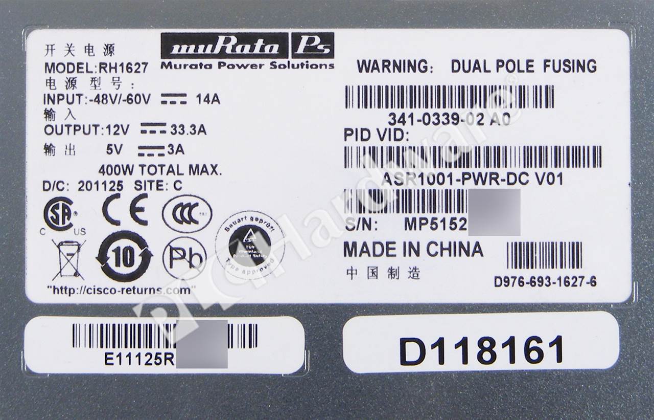 ASR1001-PWR-DC 7