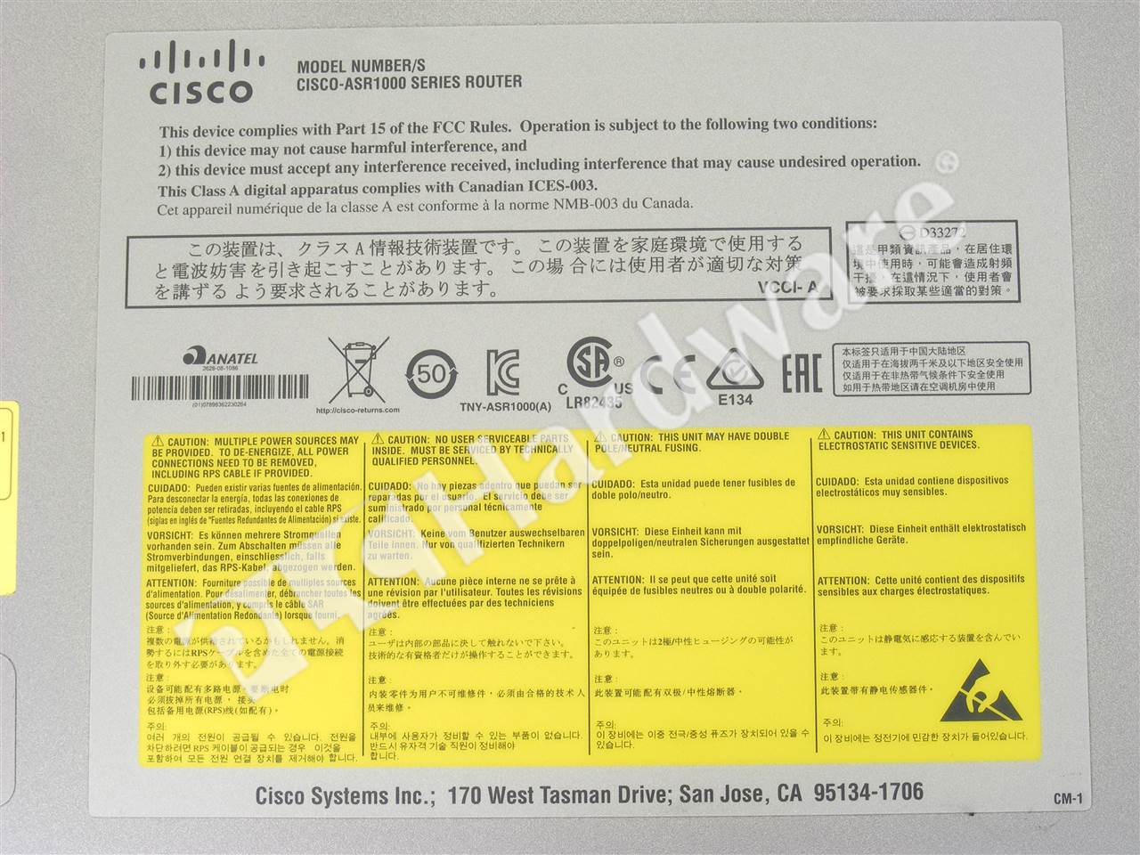 ASR1001= 7