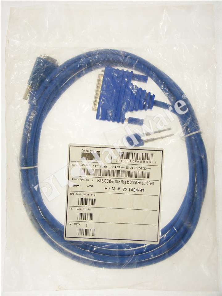 72-1434-01 DTE Male Cabel New In Box CISCO CAB-SS-530MT