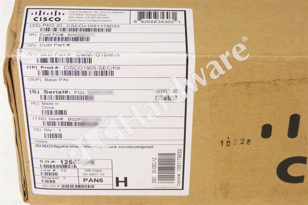 CISCO1905-SEC/K9 8