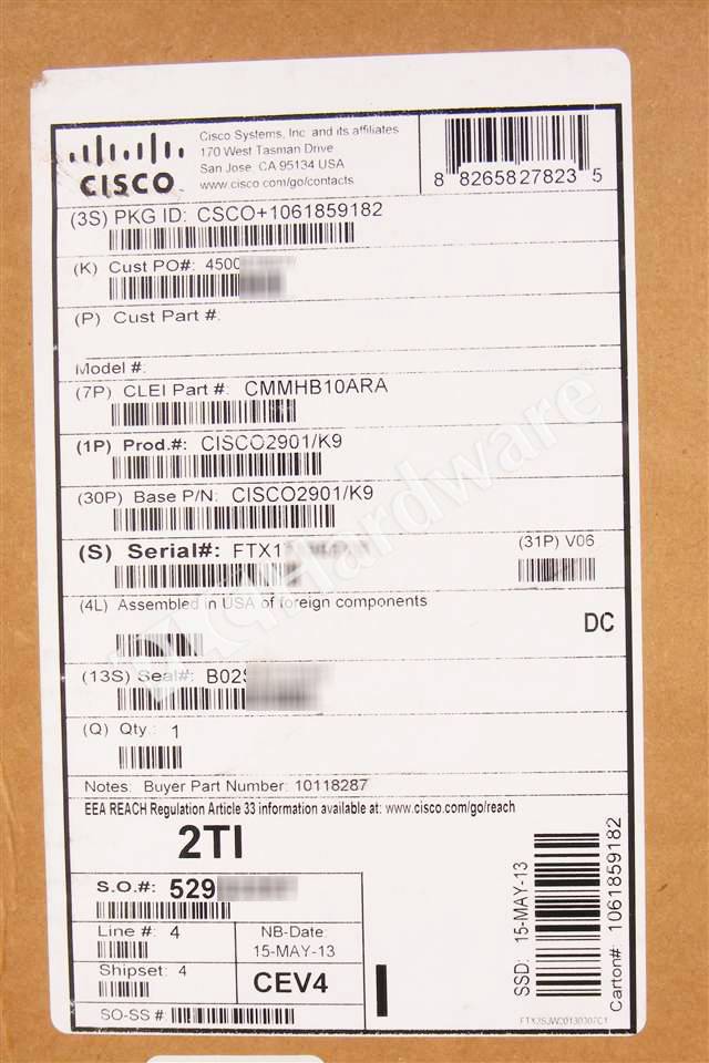CISCO2901/K9 8