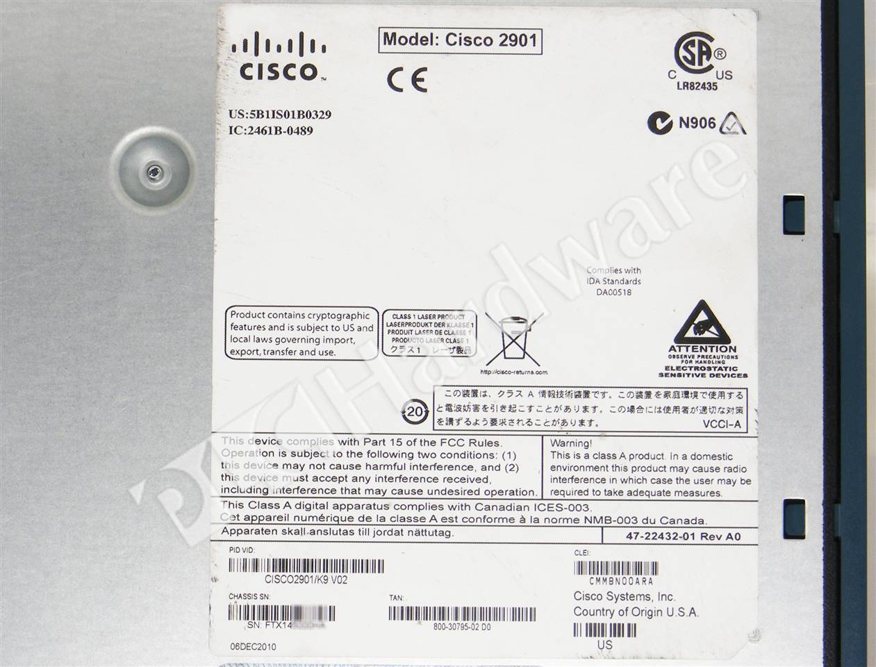 CISCO2901/K9 7