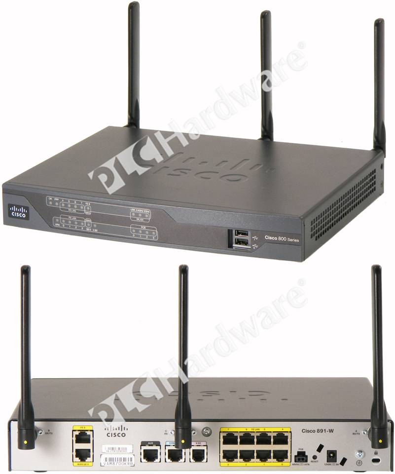 PLC Hardware: Cisco CISCO891W-AGN-A-K9 891W Gigabit Ethernet Security Router