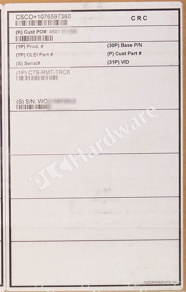 CISCO CTS-RMT-TRC6 REMOTE Control TRC 6 EUR 51,97 - FR