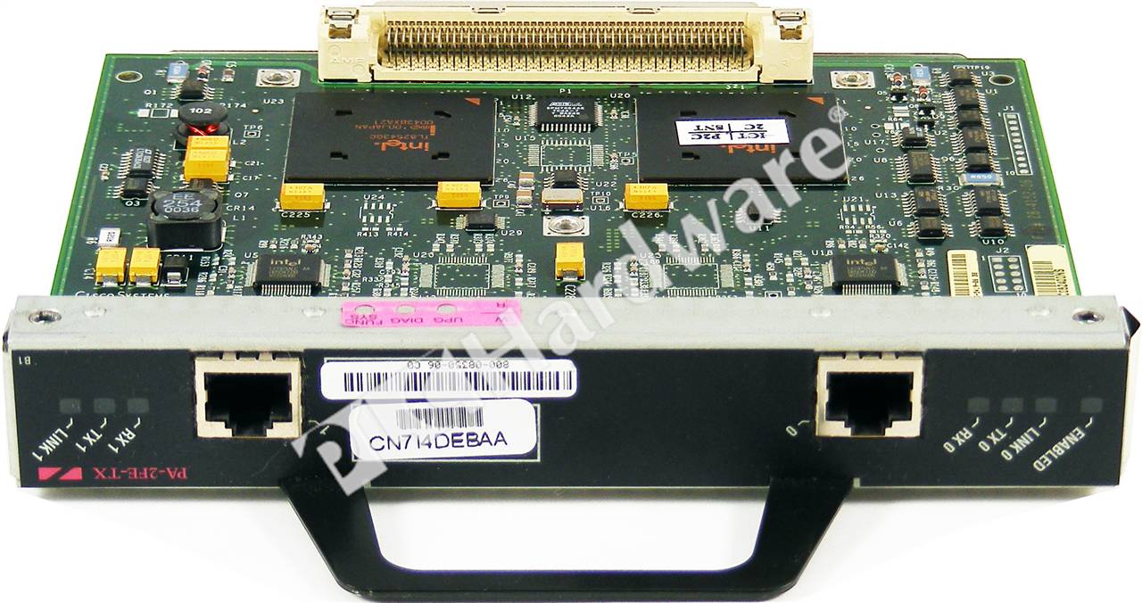 Cisco PA-2FE-TX CISCO 2-PORT FAST ETHERNET 100BASE TX PORT ADAPTER FOR 7200 ROUTERS 