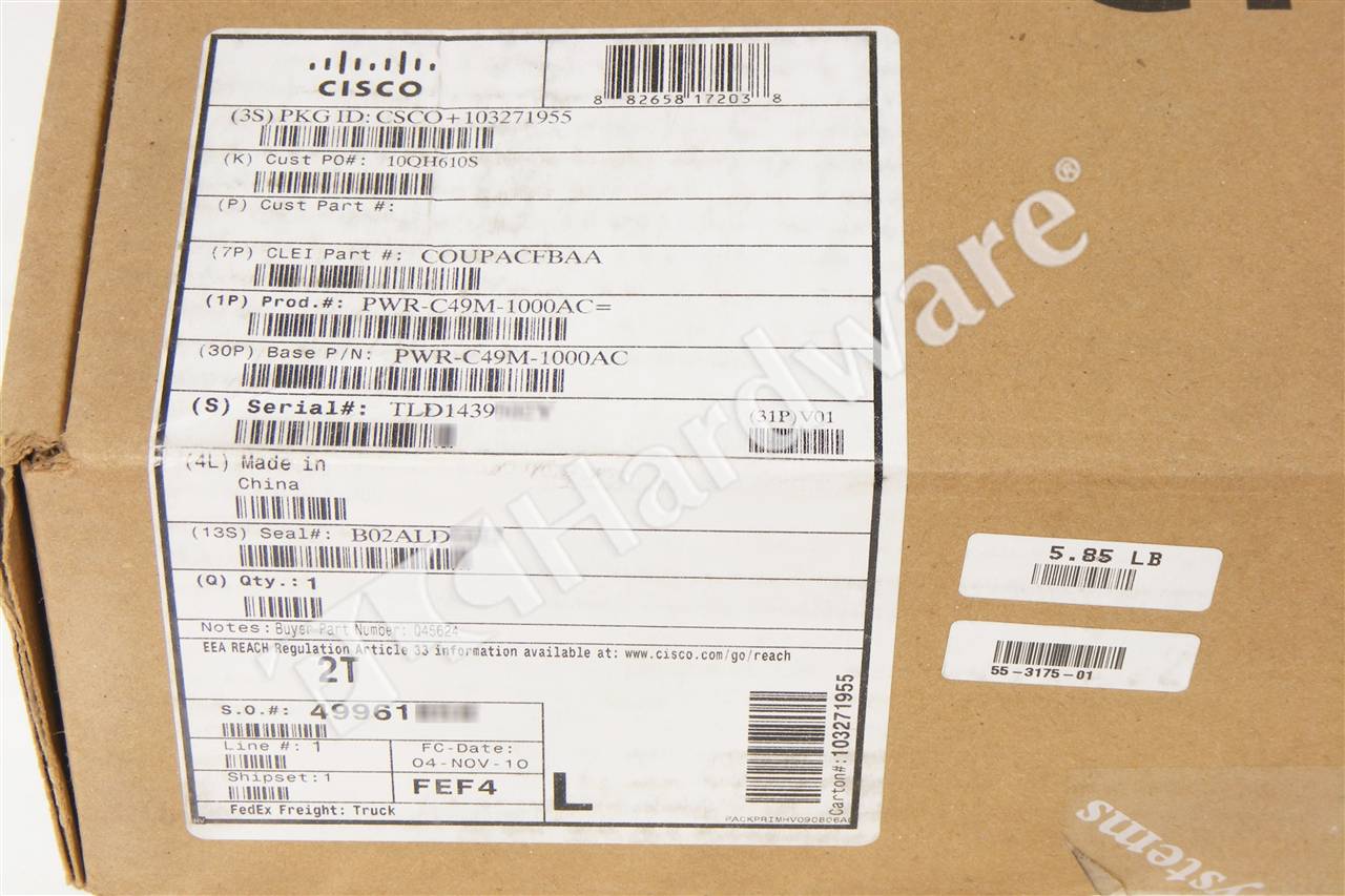 PWR-C49M-1000AC= 8