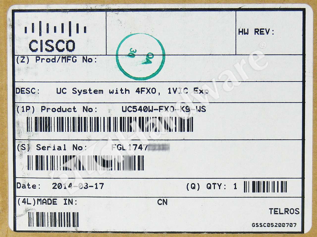 UC540W-FXO-K9 2