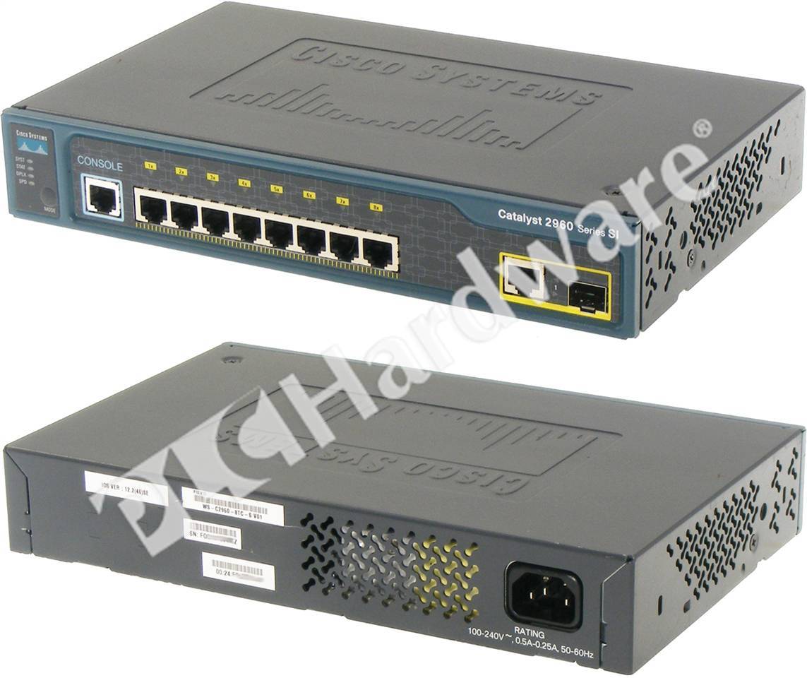 PLC Hardware: Cisco WS-C2960-8TC-S Catalyst 2960 8 10/100 & 1 T