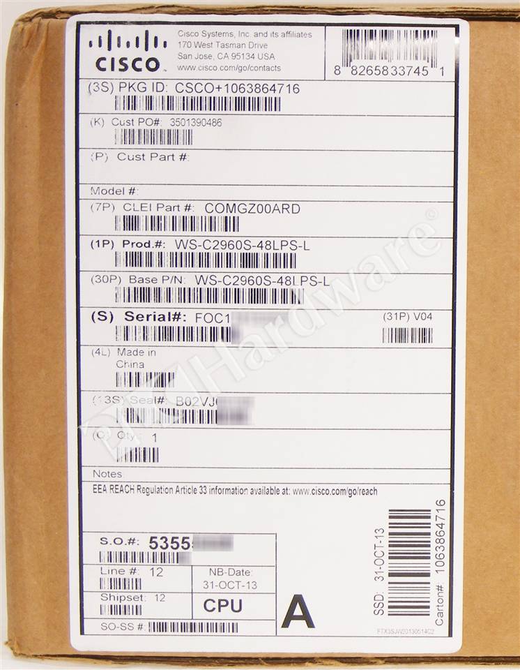 WS-C2960S-48LPS-L 2