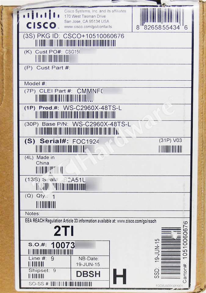 WS-C2960X-48TS-L 8