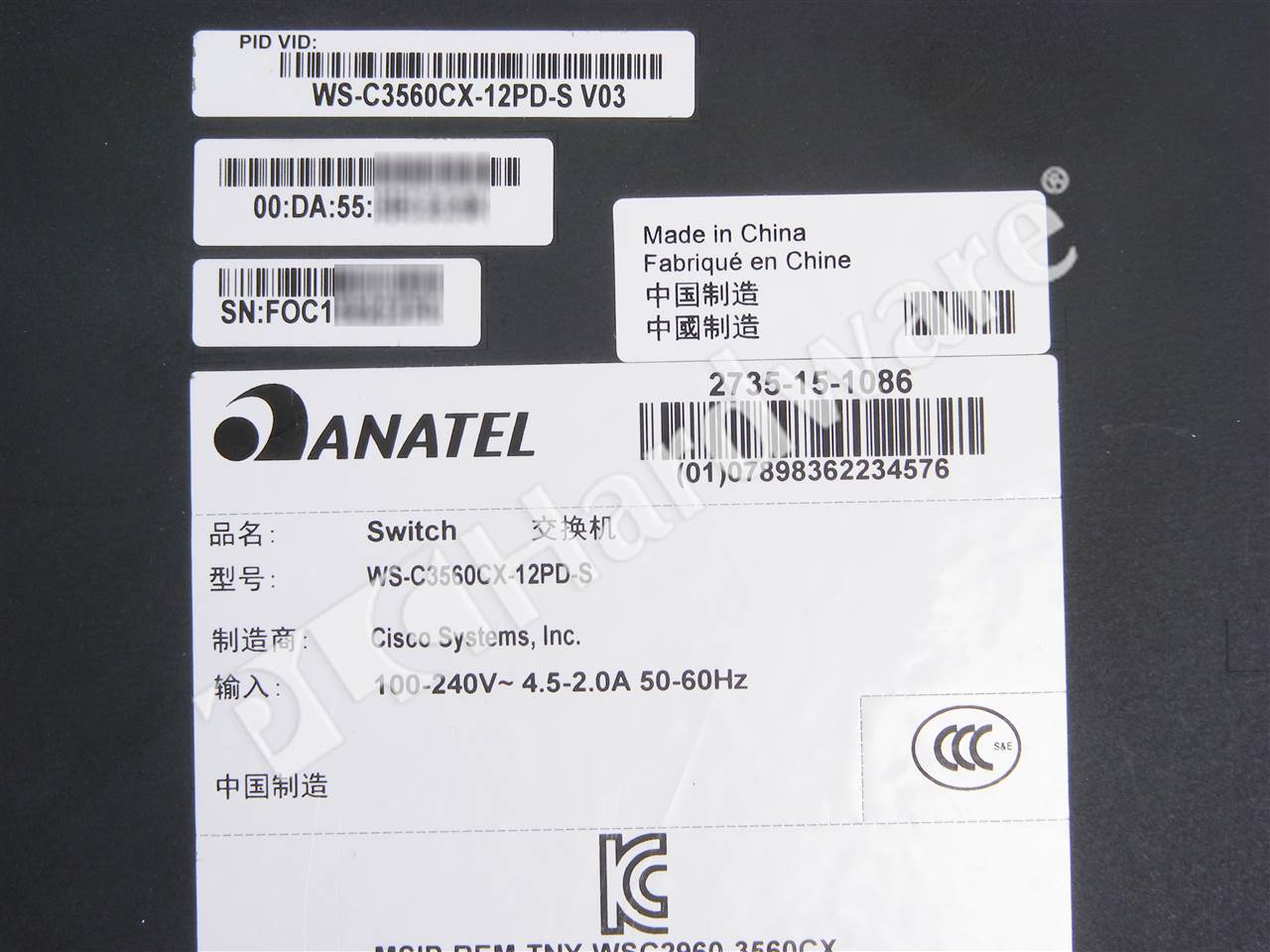 WS-C3560CX-12PD-S 8