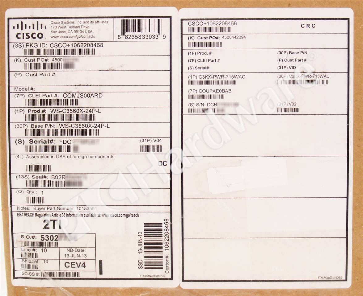 WS-C3560X-24P-L 8