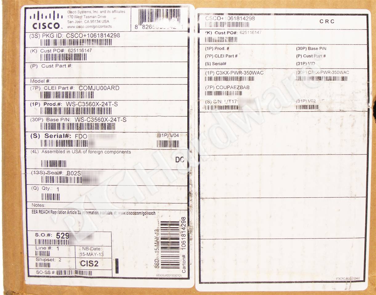 WS-C3560X-24T-S 8