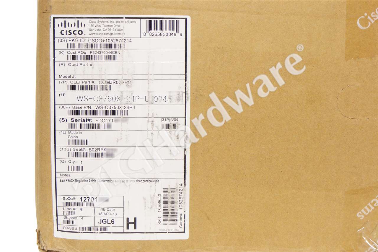 WS-C3750X-24P-L 8