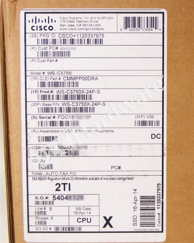 WS-C3750X-24P-S 8