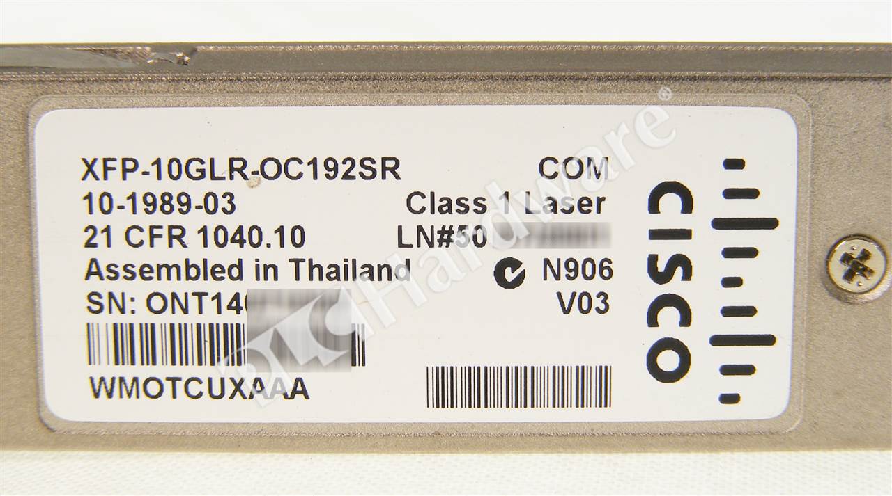 XFP-10GLR-OC192SR= 7