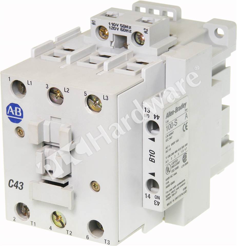 PLC Hardware - Allen Bradley 100-C43D10 Series A, Surplus Open Pre-owned
