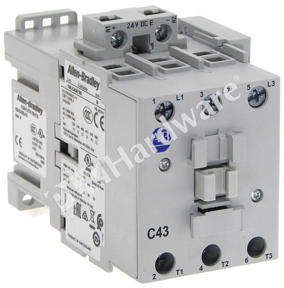 One (1) AB Allen Bradley 100-C09D10 Ser A Contactor 9A 110/120V Swiss NEW