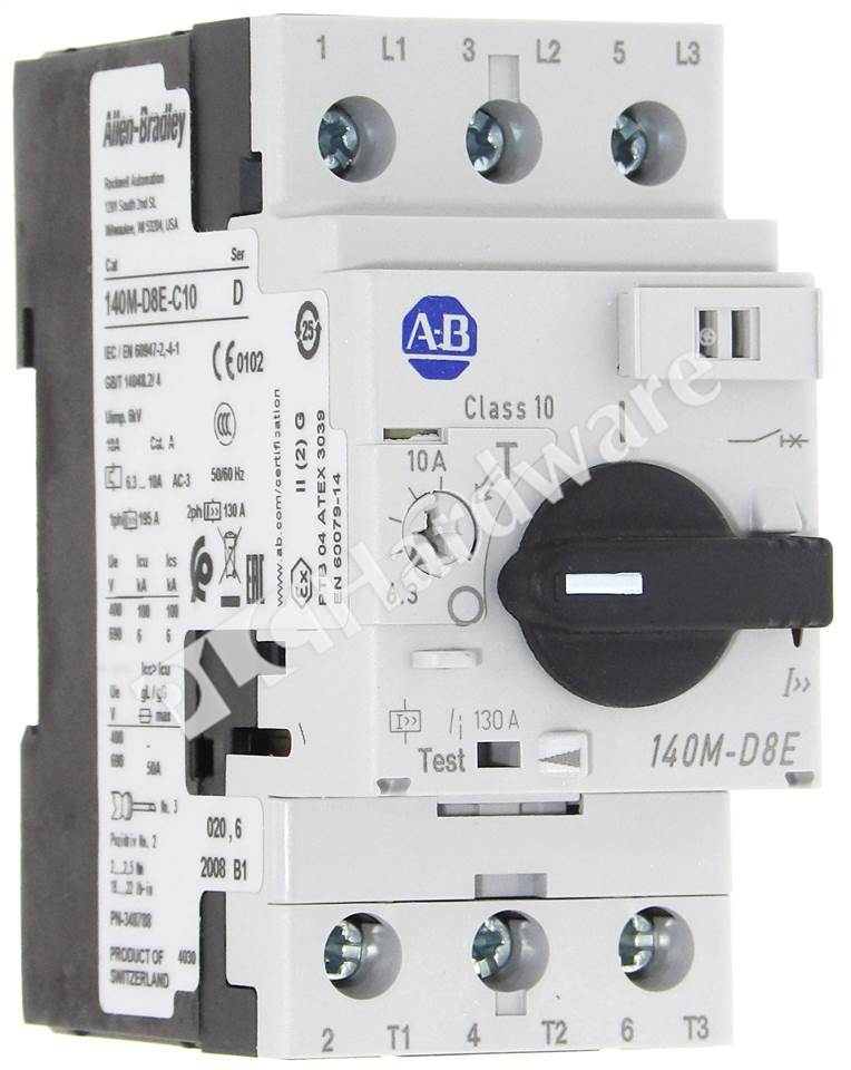 thumbnail interactive-video image 1 of Allen-Bradley 140M-D8E-C16 Motor Protection Circuit Breaker – 16A (Used) 1 of 5
