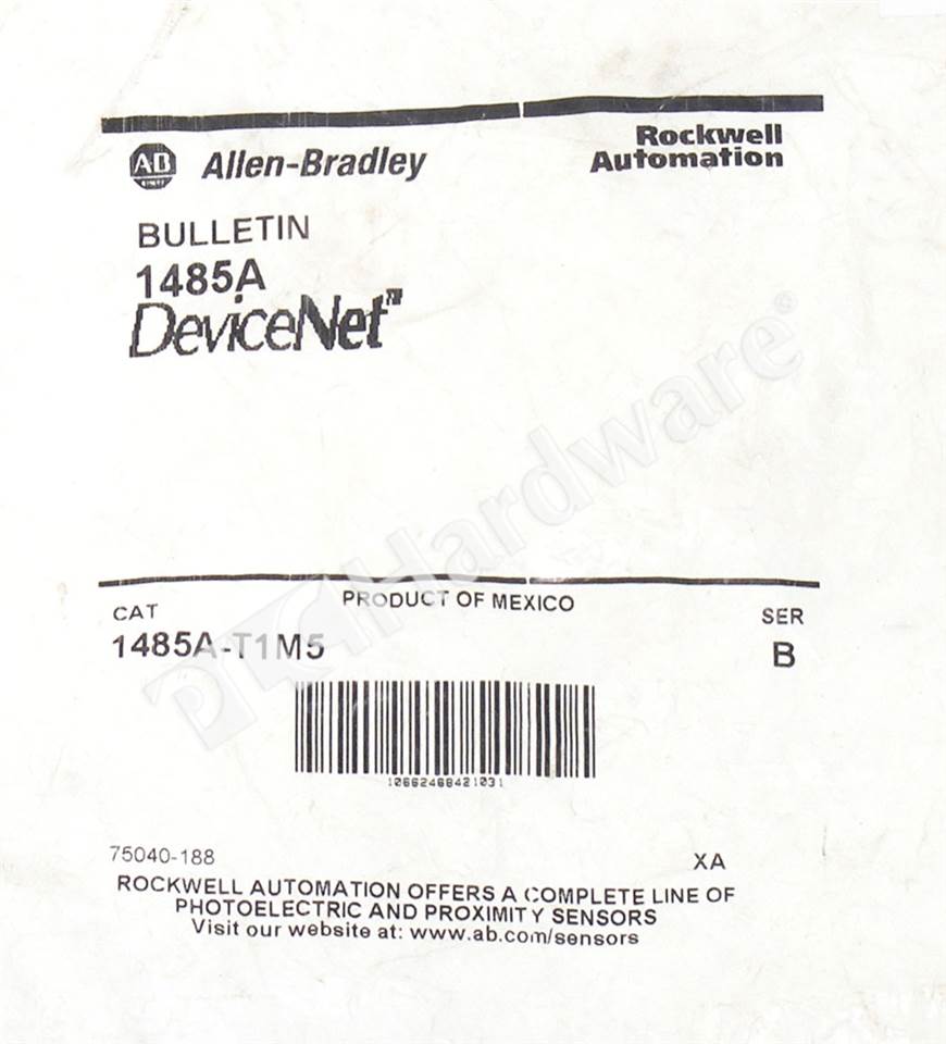 PLC Hardware - Allen Bradley 1485A-T1M5 Series B, Surplus Sealed Pre-owned