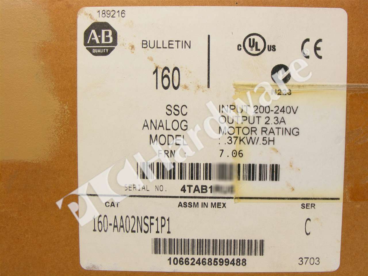 160-AA02NSF1P1/C 6