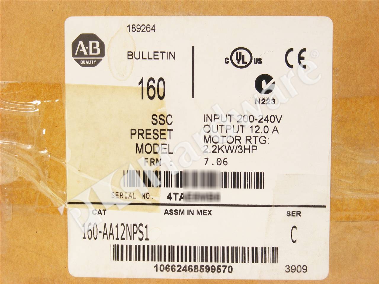 160-AA12NPS1/C 8