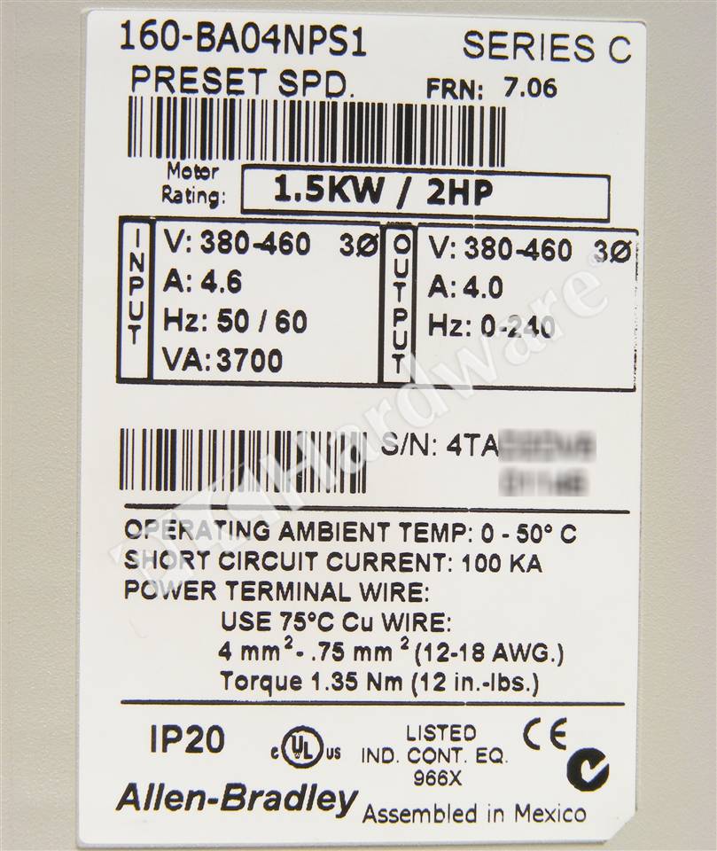 160-BA04NPS1/C 7