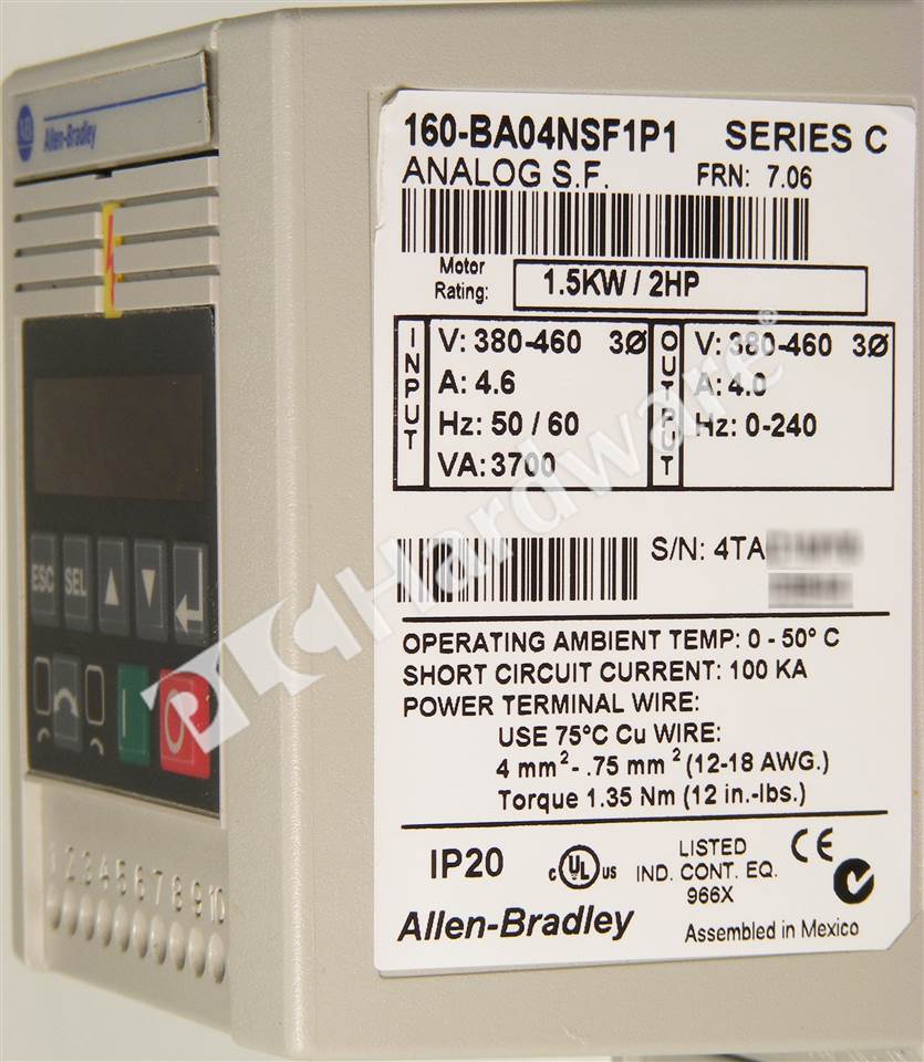 160-BA04NSF1P1/C 8