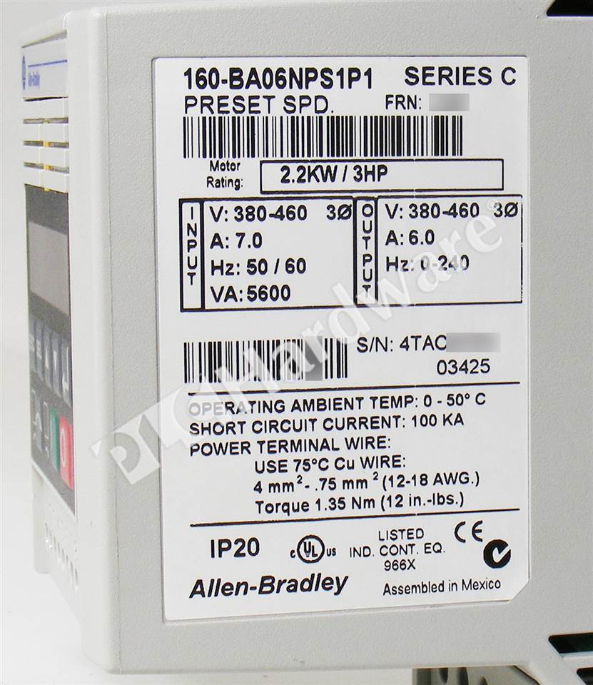 160-BA06NPS1P1/C 8