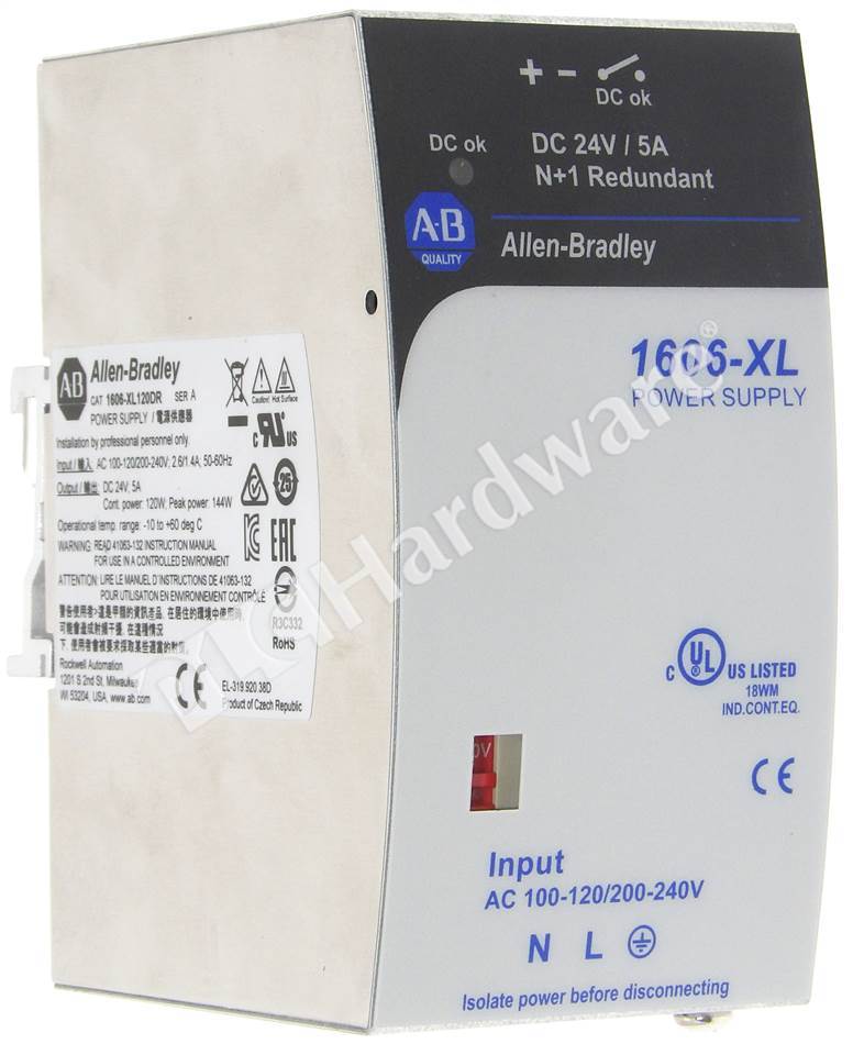 Allen Bradley 1606-xl120d Power Supply Con Pequeño Detalle Allen Bradley 1606-xl120d Power Supply Con Pequeño Detalle