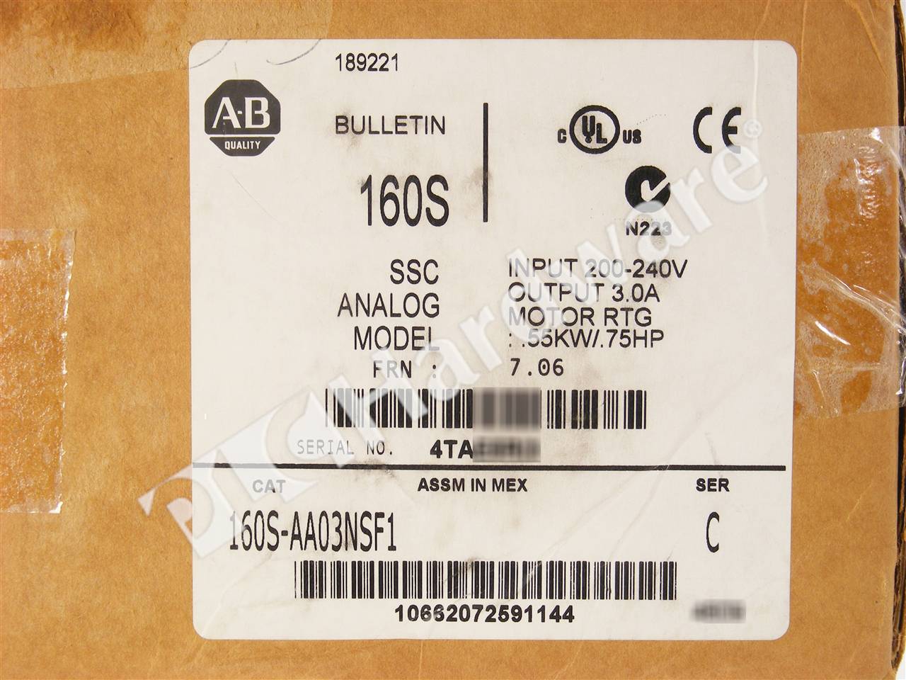 160S-AA03NSF1/C 3