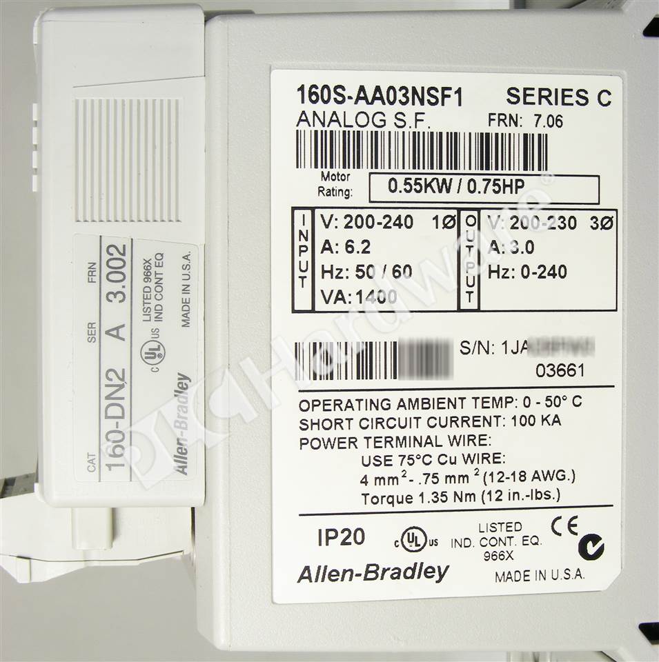 160S-AA03NSF1/C 8