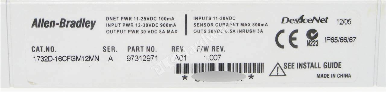 1732D-16CFGM12MN/A 3