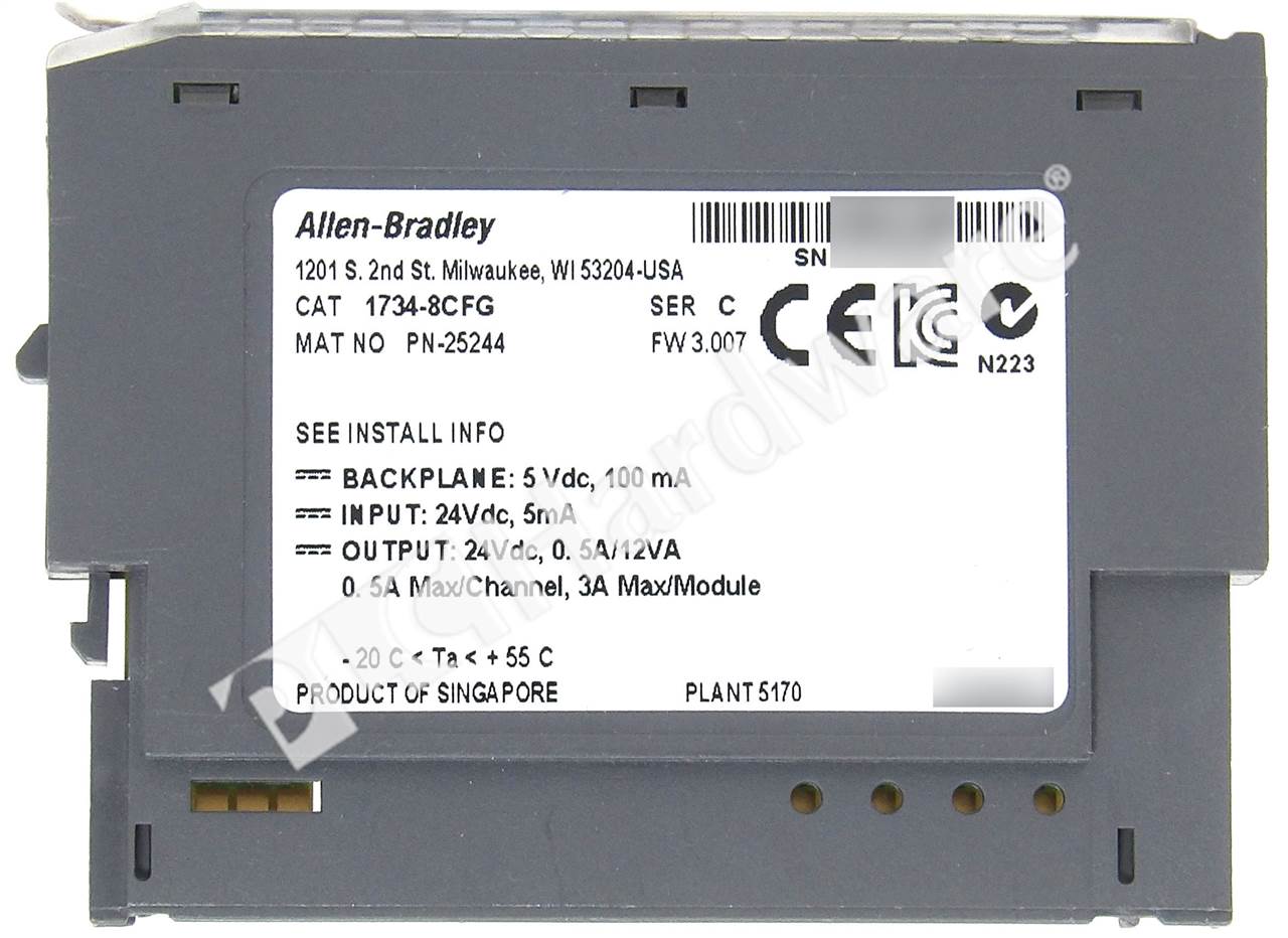 PLC Hardware: Allen-Bradley 1734-8CFG 8-Points Configurable 24V DC I/O ...