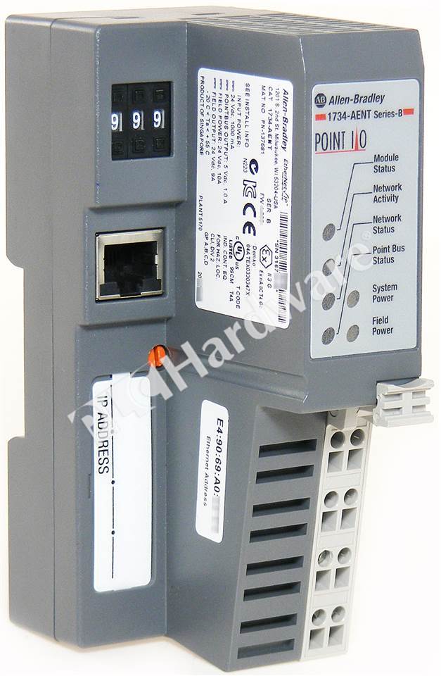 New Sealed AB 1734-AENT SER B POINT I//O Ethernet Network Adaptor 1734AENT